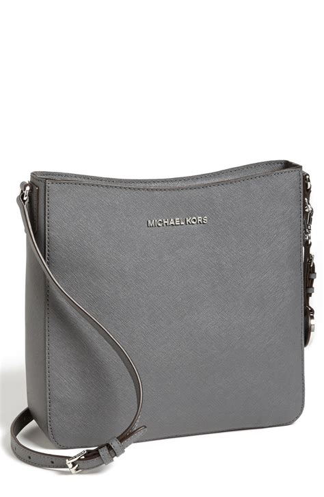 michael kors crosby bag grey|Michael Kors grey crossbody bag.